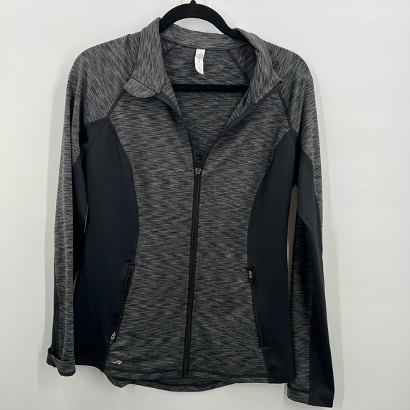 Ideology Jackets & Blazers - Ideology Grey Activewear/Training Zipper Pockets Ladies Medium
